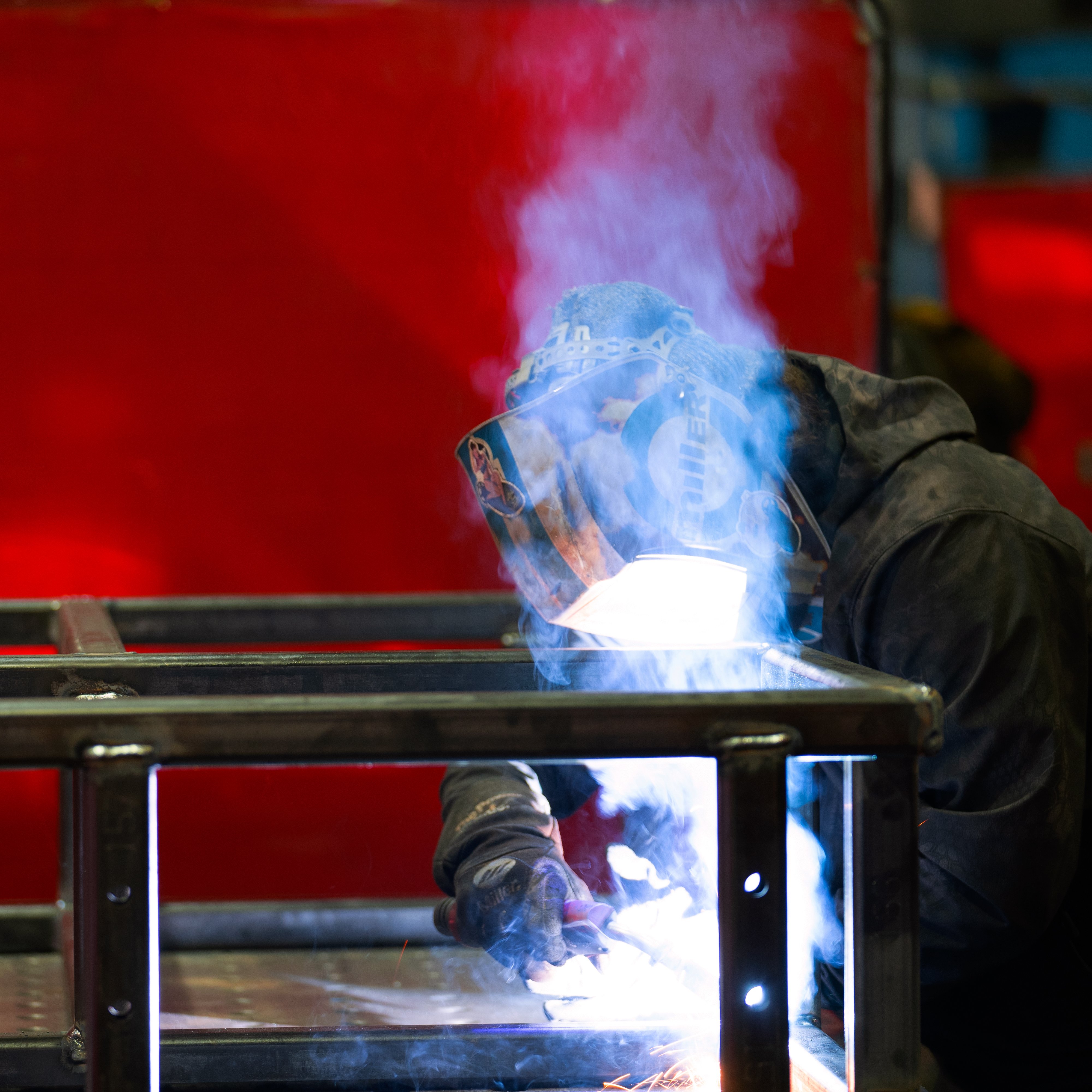 welding action shot